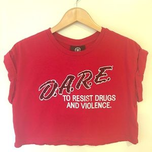 D.A.R.E. Crop Top Tee